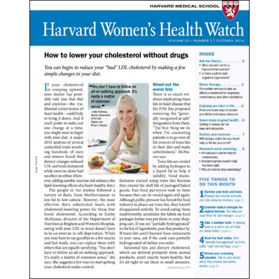 Harvard Women's Health Watch Magazine Subscriber Services